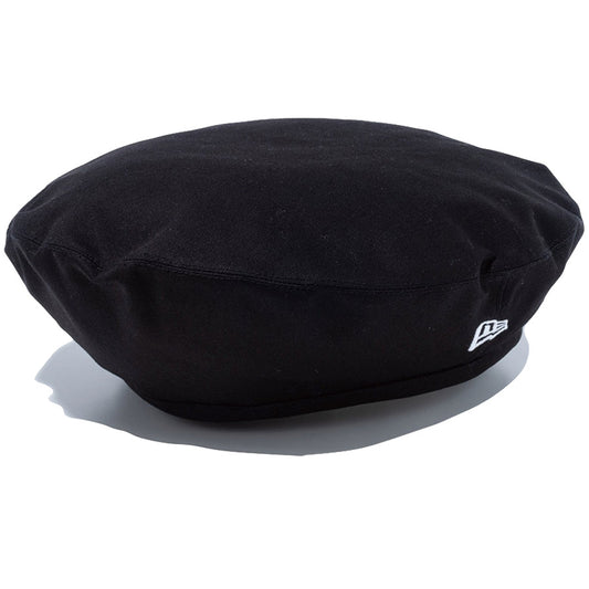 NEW ERA ベレー帽 ブラック ホワイト 左斜め