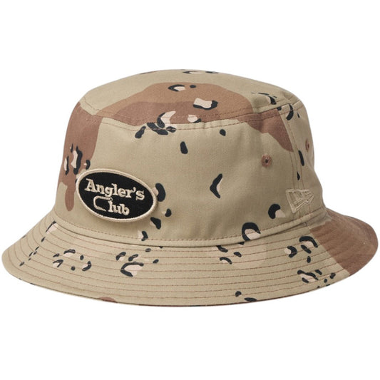 NEW ERA バケット01 Draw Cord Angler Club デザートカモ 左斜め バケットハット 15125081