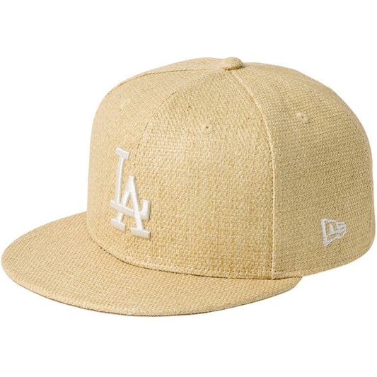 NEW ERA 59FIFTY ロサンゼルス・ドジャース Paper Straw ナチュラル キャップ