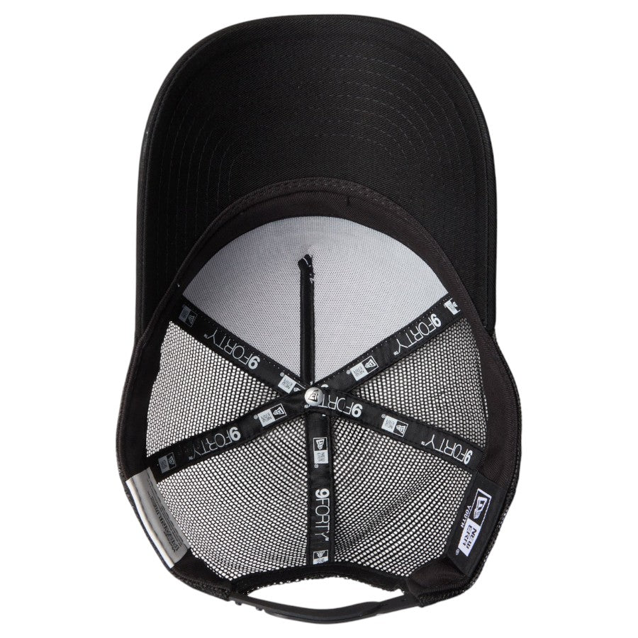 NEW ERA キッズ Youth 9FORTY A-Frame トラッカー JOE COOL ブラック/ホワイト 裏側全体