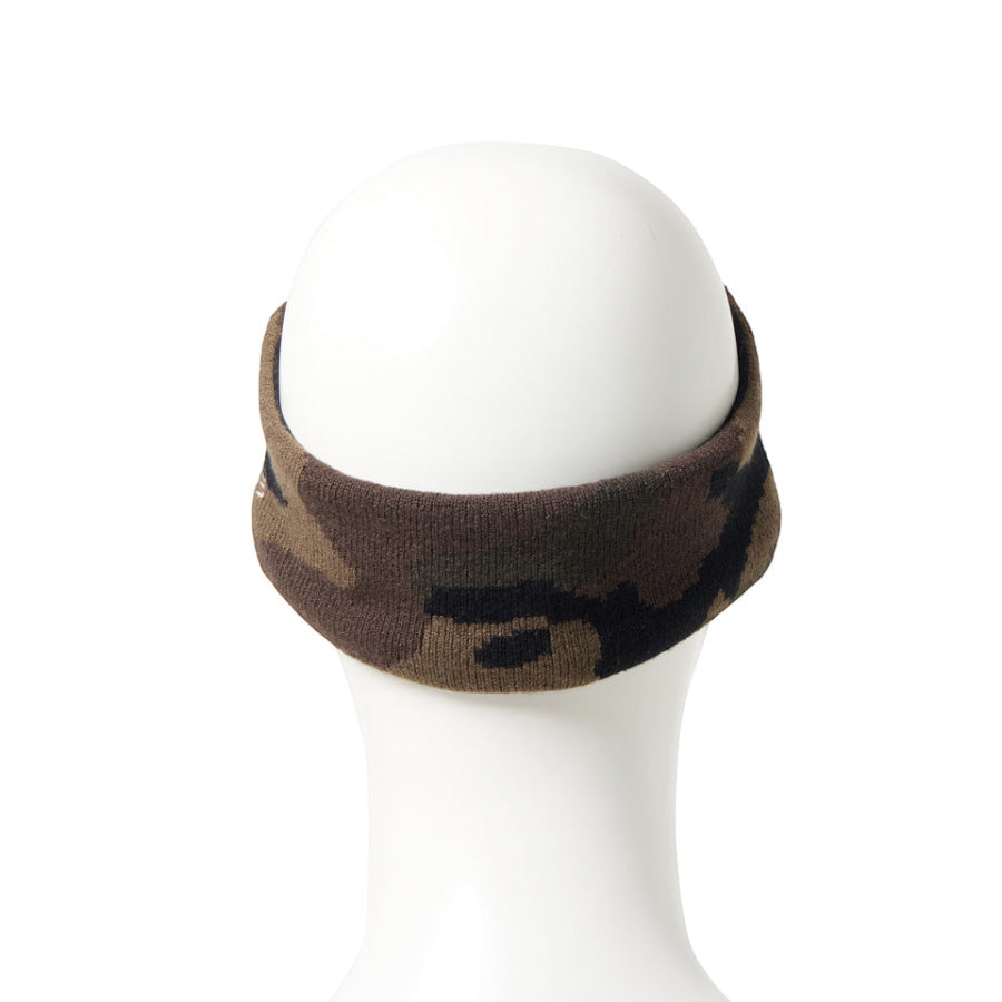 NEW ERA ニットヘアバンド Brand Name Logo ウッドランドカモ マネキン着用 背面 15135208