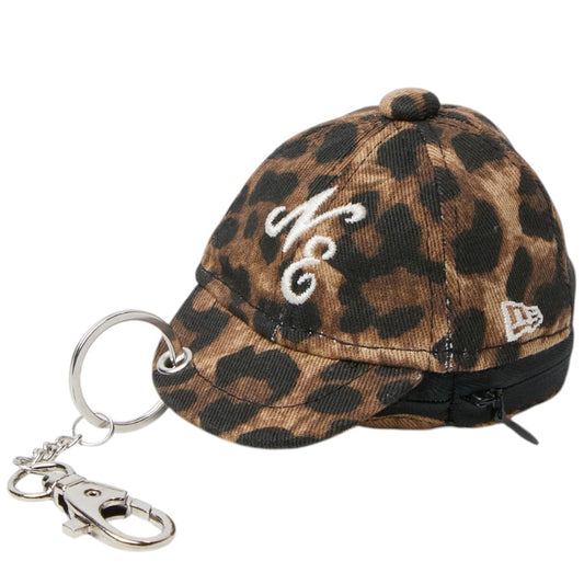 NEW ERA ミニキャップ イヤホンケース クラシックロゴ レオパード 左斜め 平置き 15135256
