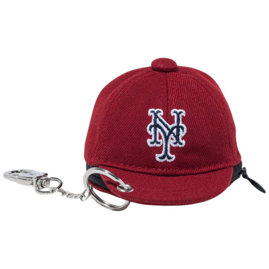 NEW ERA ミニキャップ イヤホンケース ニューヨーク・メッツ レッド 正面 平置き 15206539