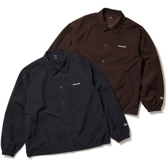NEW ERA(ニューエラ)ナイロン コーチジャケット バーントウッド ブラック 2カラー 15129332 15129333
