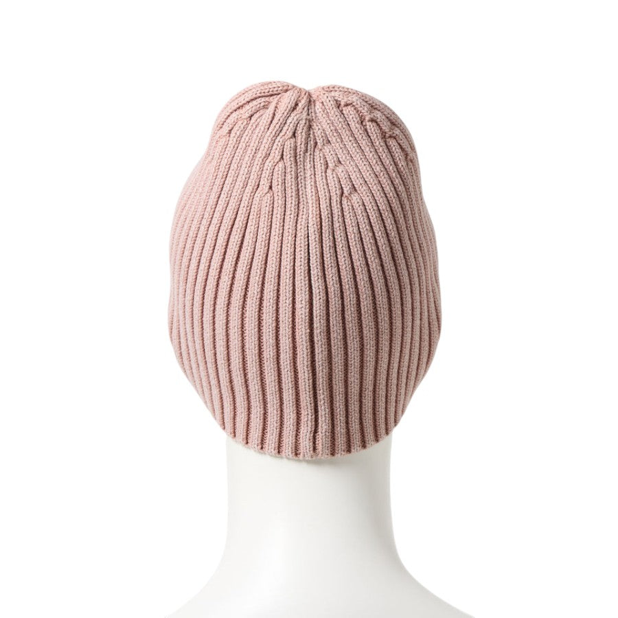 NEW ERA リブ ベーシック ビーニー Italian Wash ラスティピンク マネキン着用 背面 15119616