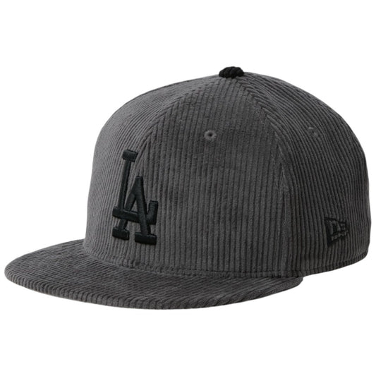 NEW ERA Youth 9FIFTY Corduroy ロサンゼルス・ドジャース キッズキャップ グレー 左斜め 15124965