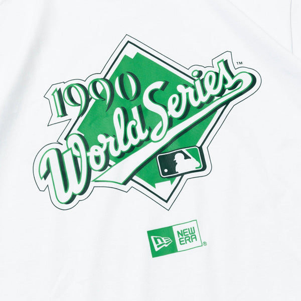 NEW ERA ニューエラ 半袖 コットン Tシャツ MLB Apparel World Series オークランド・アスレチックス ホワイト レギュラーフィット