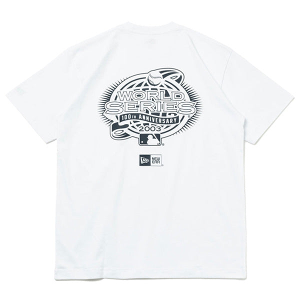 NEW ERA ニューエラ 半袖 コットン Tシャツ MLB Apparel World Series ニューヨーク・ヤンキース ホワイト レギュラーフィット
