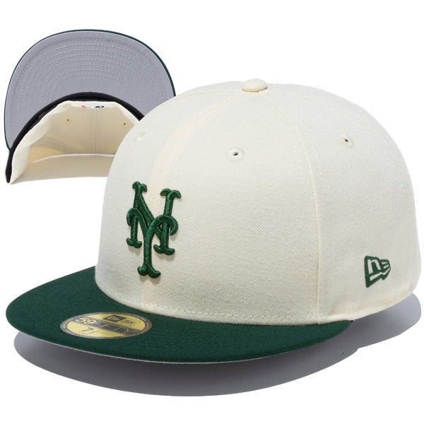 ニューエラ キャップ NEW ERA 59FIFTY Powered by GORO NAKATSUGAWA(min-nano)ニューヨーク・メッツ ワインコルク ダークグリーンバイザー