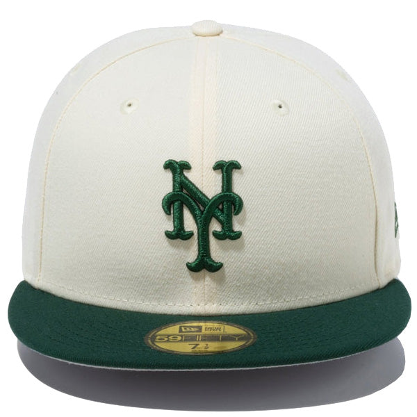 ニューエラ キャップ NEW ERA 59FIFTY Powered by GORO NAKATSUGAWA(min-nano)ニューヨーク・メッツ ワインコルク ダークグリーンバイザー