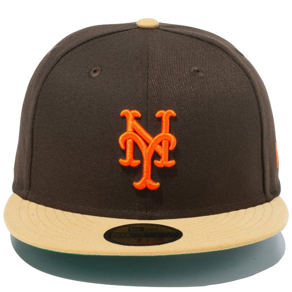 ニューエラ キャップ NEW ERA 59FIFTY Powered by GORO NAKATSUGAWA(min-nano)ニューヨーク・メッツ ブラウンスウェード ブロンズバイザー