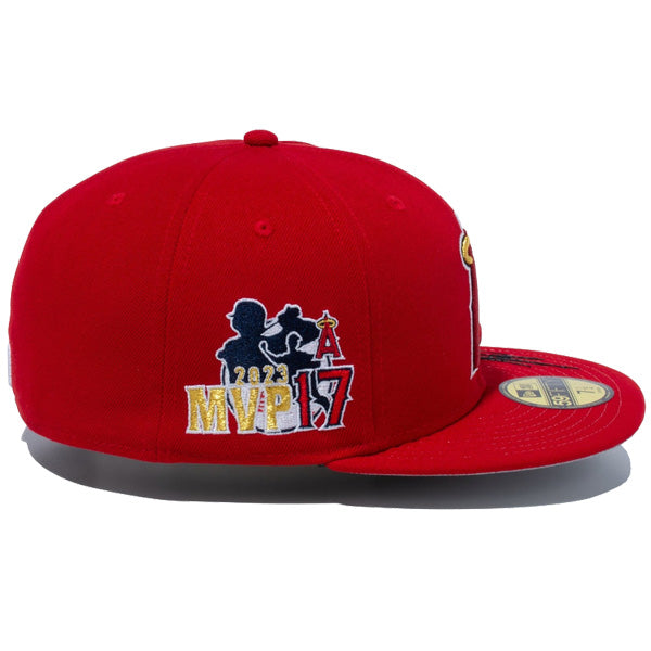 NEW ERA ニューエラ 59FIFTY Shohei Ohtani American League MVP & Home Runs Leaders ロサンゼルス・エンゼルス スカーレット