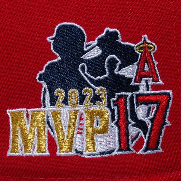 NEW ERA ニューエラ 59FIFTY Shohei Ohtani American League MVP & Home Runs Leaders ロサンゼルス・エンゼルス スカーレット