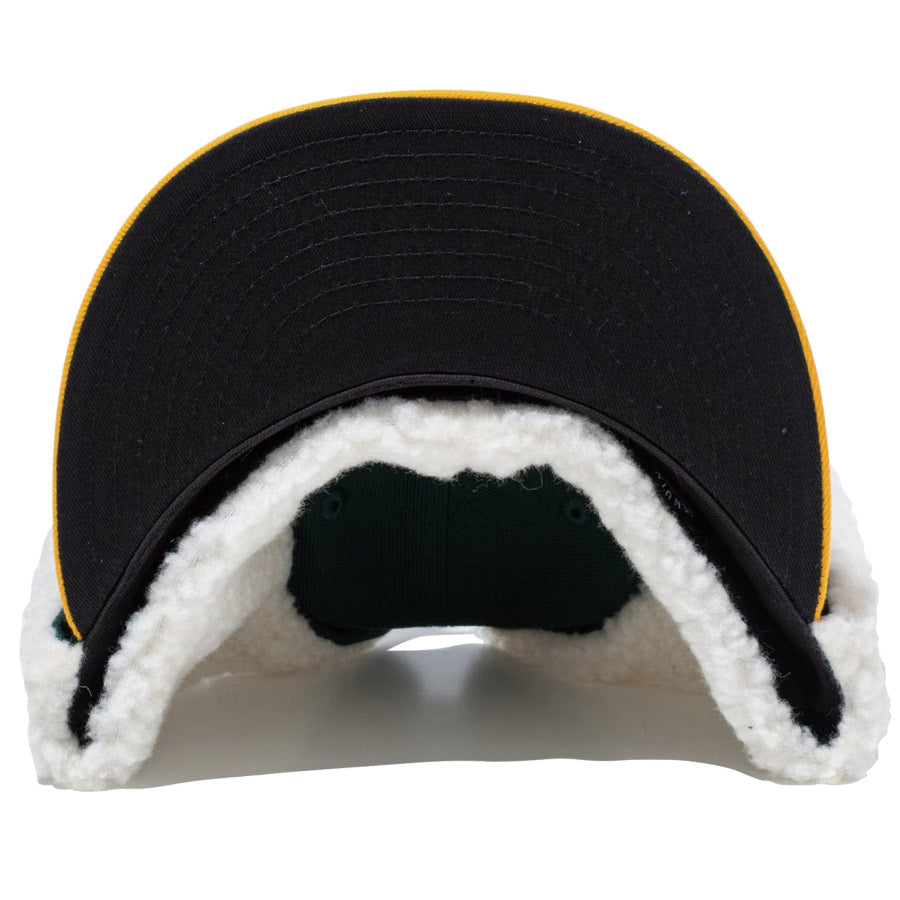 NEW ERA ( ニューエラ ) 59FIFTY Dog Ear オークランド アスレチックス ドッグイヤー ダークグリーン×ゴールド 14866620
