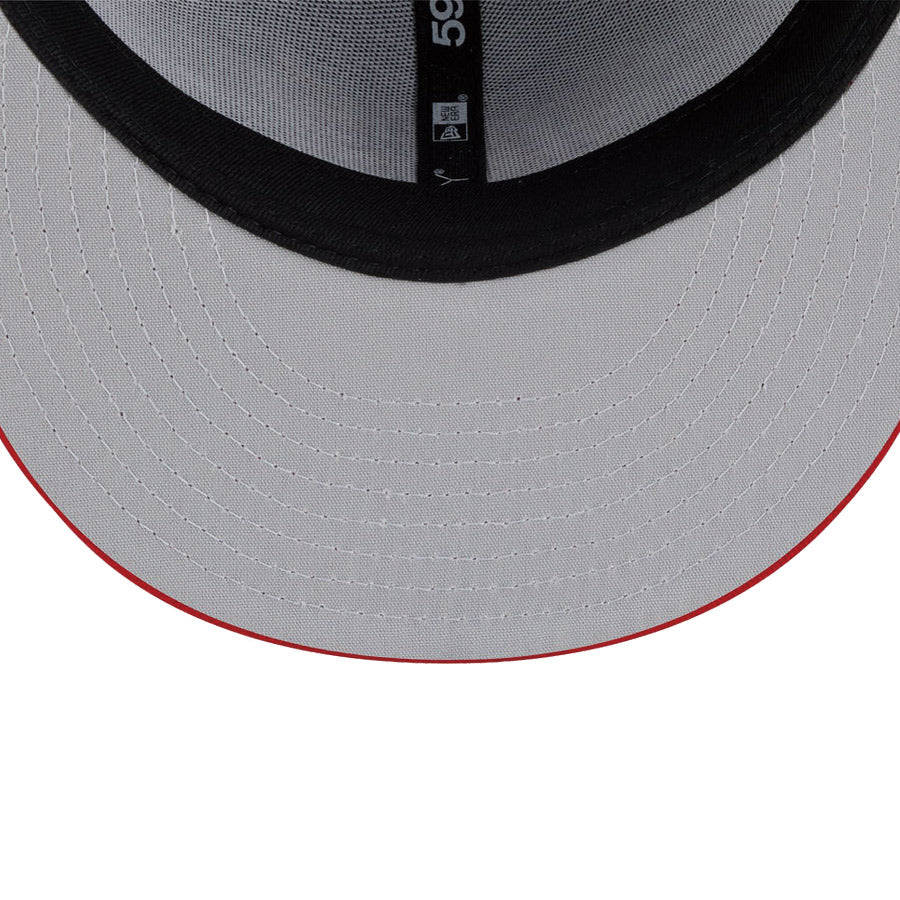 NEW ERA 59FIFTY レッドバイザー つば裏 ディテール