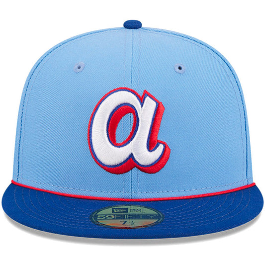 NEW ERA 59FIFTY ブレーブス キャップ スカイブルー 正面