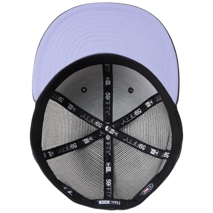 NEW ERA 59FIFTY トラッカー ロサンゼルス・ドジャース Hydrangea 裏側デザイン