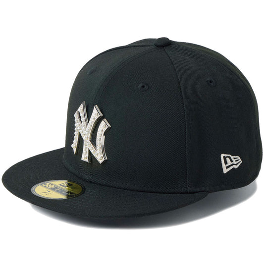 NEW ERA(ニューエラ)59FIFTY パール バッジ ヤンキース ブラック キャップ