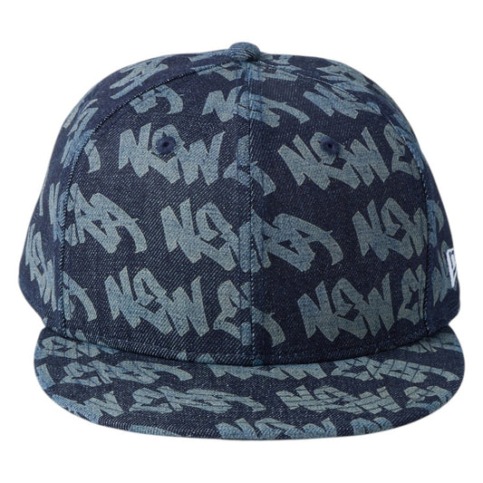 NEW ERA 9FIFTY レーザーバーンアウト デニム 正面