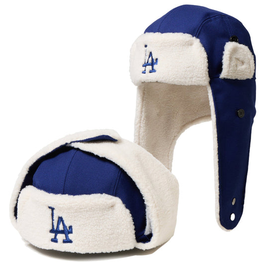 NEW ERA ( ニューエラ ) トラッパー ロサンゼルス ドジャース ダークロイヤル パイロットキャップ 14667624