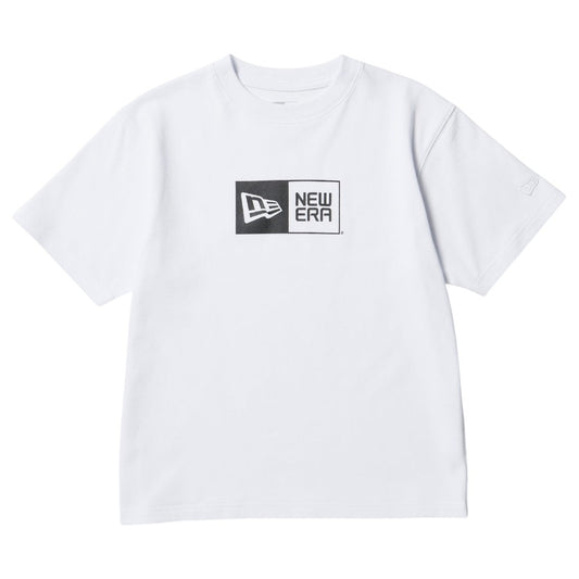 NEW ERA キッズTシャツ ボックスロゴ ホワイト 正面