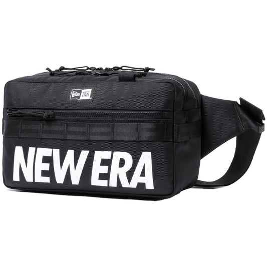 NEW ERA(ニューエラ)スクエア ウエストバッグ 7L プリントロゴ ブラック