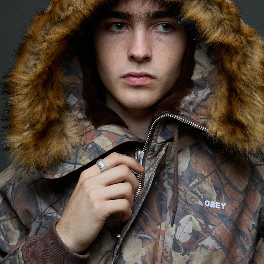 OBEY N-2B SHORT PARKA ミリタリージャケット モデル着用 121800623-26F