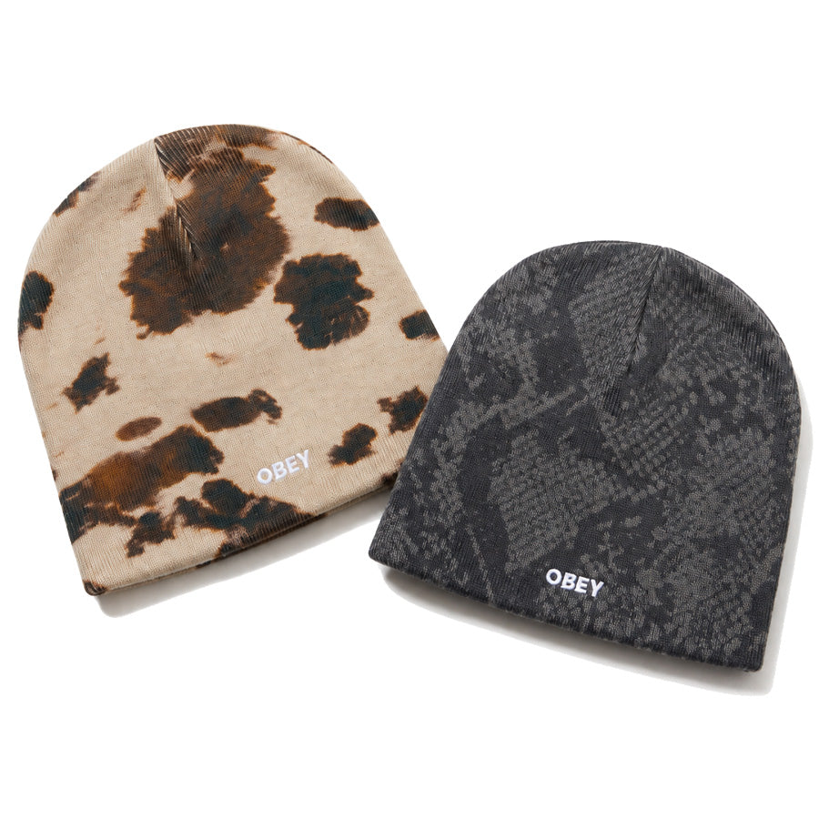 即完売品modgle ビーニー新品未使用punkandyo ec mel OBEY（オベイ）OBEY SILO BEANIE ビーニー ニット帽 カウマルチ