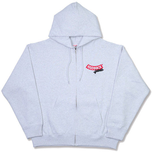 RAIDBACK FABRIC ( レイドバック ファブリック ) ARCH LOGO EMBROIDERY ZIP HOODIE