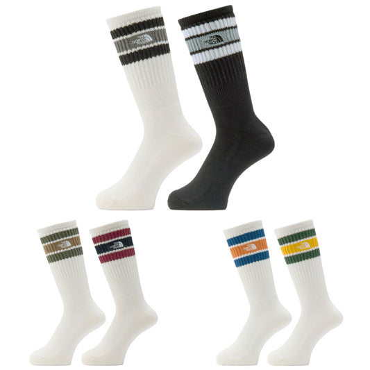 THE NORTH FACE(ザ・ノース・フェイス)TNF チューブ 2P クルー ソックス 3色