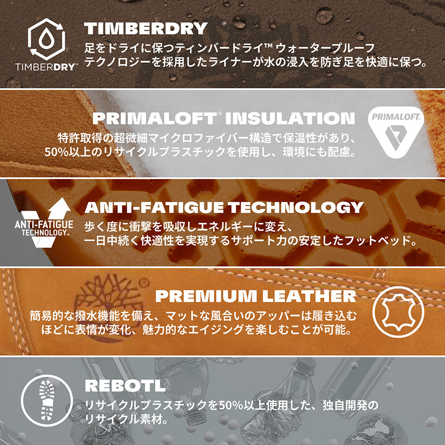 TIMBERLAND ( ティンバーランド ) フィールドブーツ チョコレート Field Boot F/L WP