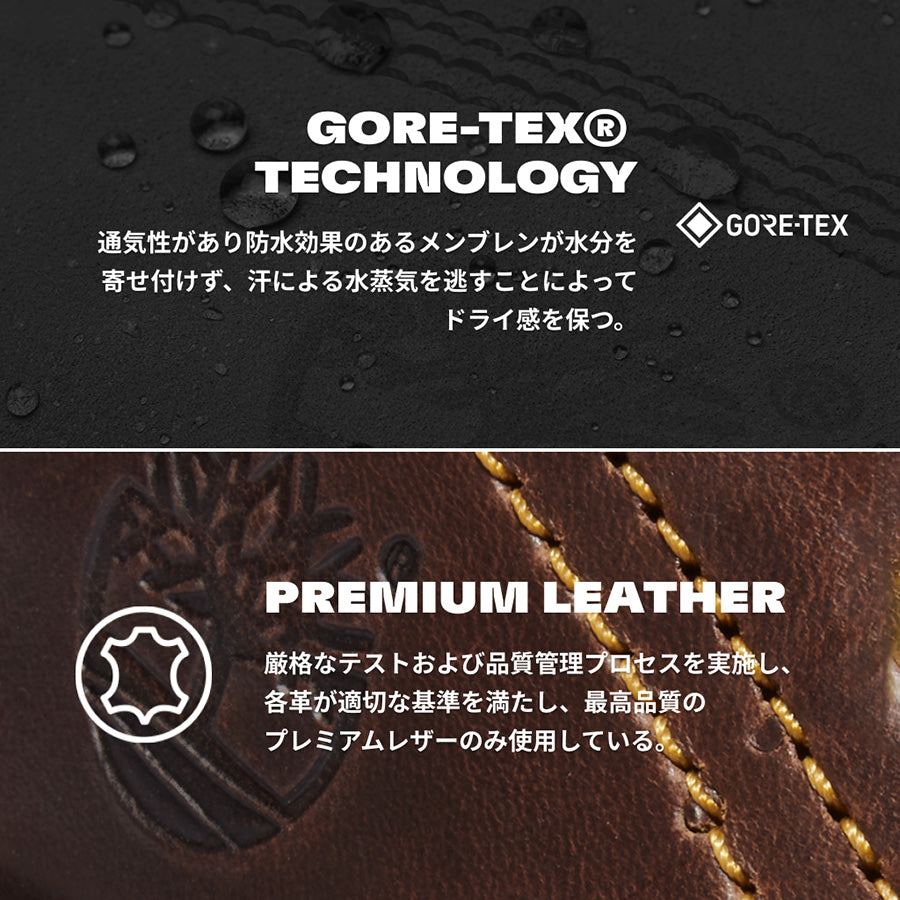 TIMBERLAND ( ティンバーランド ) ヘリテージ ゴアテックス モックトゥ ミッド ブラック HERITAGE GTX MOC TOE MID