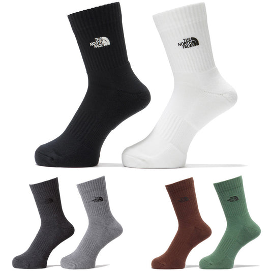 THE NORTH FACE ( ザ・ノース・フェイス ) TNF Logo 2P Crew ソックス 靴下 2足パック