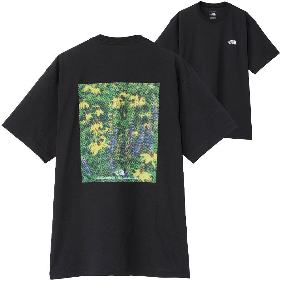 THE NORTH FACE ( ザ・ノース・フェイス ) ショートスリーブ フラッシュドライ ピクセルプラント コットンティー Tシャツ