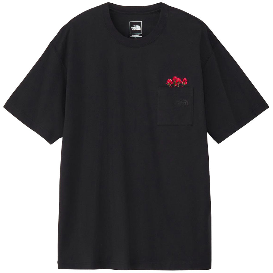 ★英国発*THE NORTH FACE*新作*FLOWER Tシャツ/BL★ ノースフェイス]FLOWER EX 半袖 ラウンド Tシャツ☆25SS☆男女