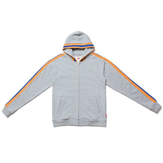 Sports Rib Zip Up Hoodie