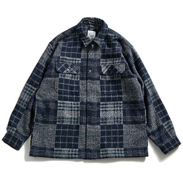 Tweed Patchwork Nel Shirt