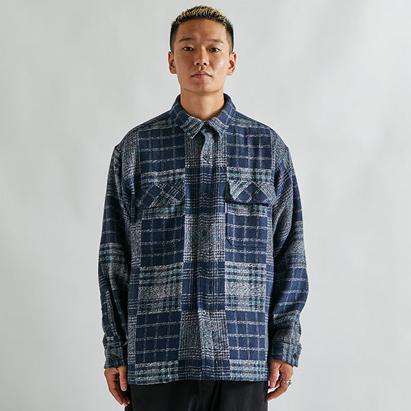 Tweed Patchwork Nel Shirt