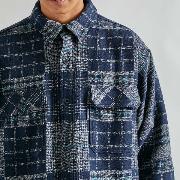 Tweed Patchwork Nel Shirt