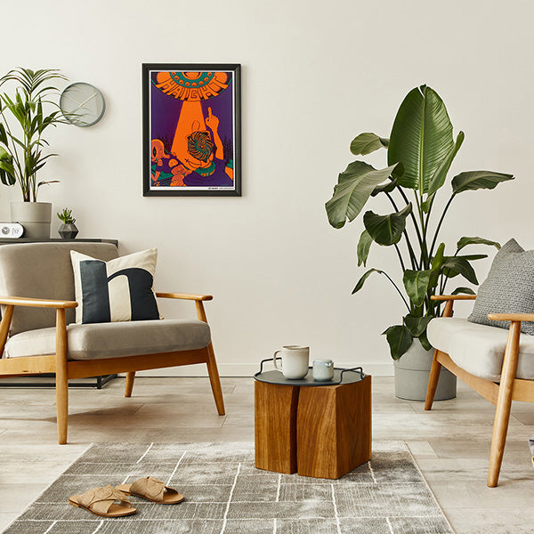 UFO Silk Screen Poster