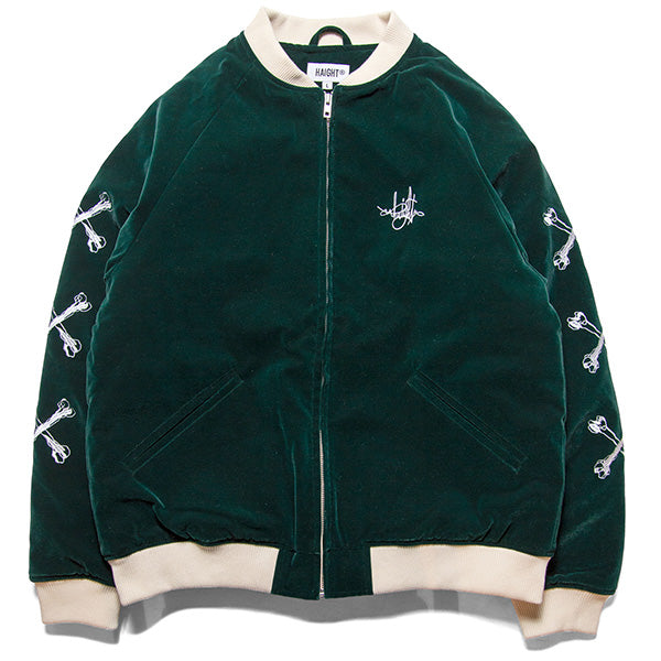 New School Skull Velour Jacket