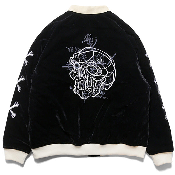 New School Skull Velour Jacket