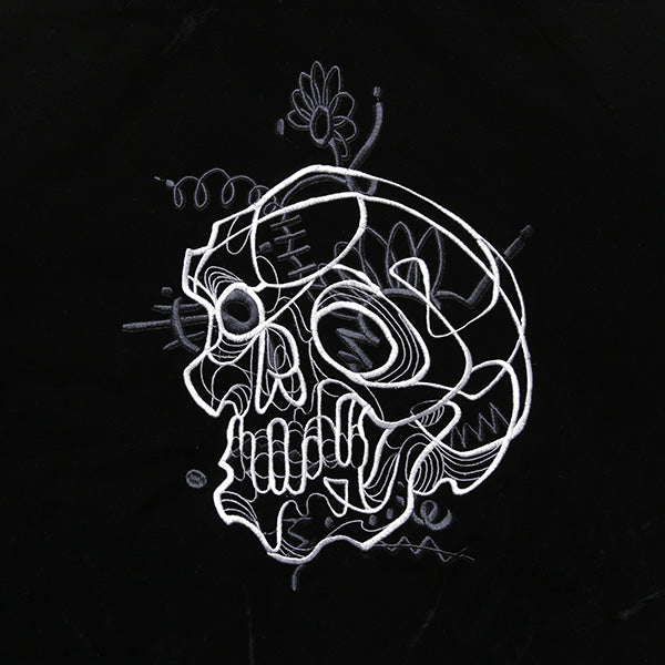 New School Skull Velour Jacket