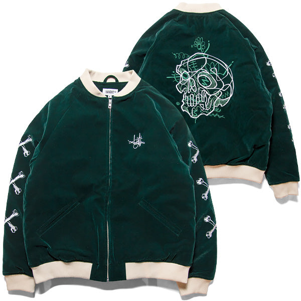 New School Skull Velour Jacket