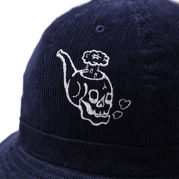 Skull Pipe Corduroy Ball Hat ft RAT HOLE STUDIO