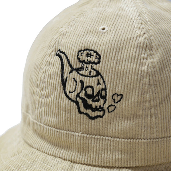 Skull Pipe Corduroy Ball Hat ft RAT HOLE STUDIO