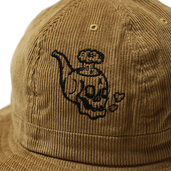 Skull Pipe Corduroy Ball Hat ft RAT HOLE STUDIO