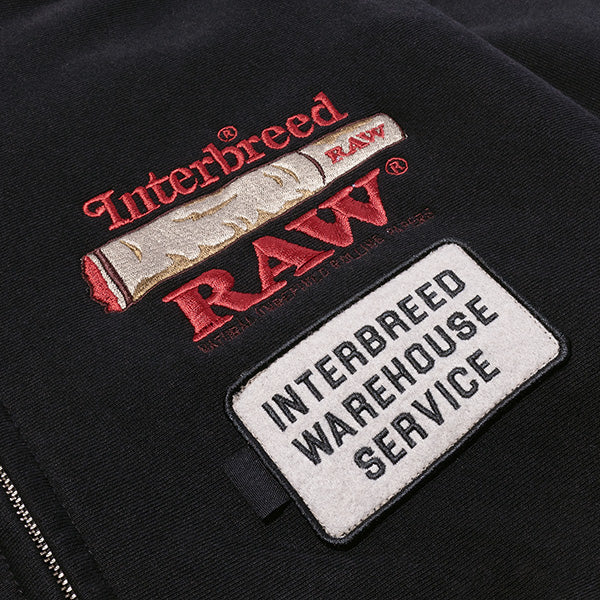 RAW × INTERBREED Warehouse Zip Hoodie