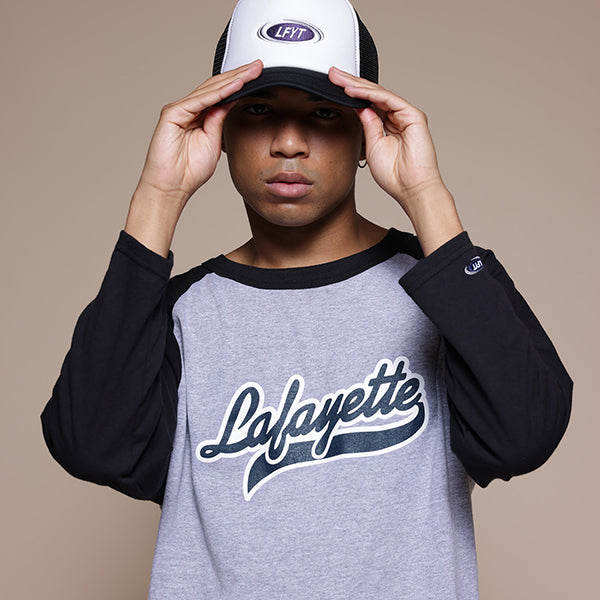 Team Script Logo Raglan Sleeve Tee