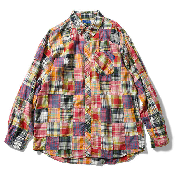 Patchwork Big Silhouette Shirt